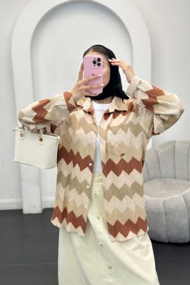 شومیز تک جیب کراش جناقی