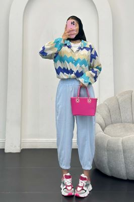 شومیز تک جیب کراش جناقی