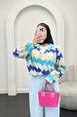 شومیز تک جیب کراش جناقی