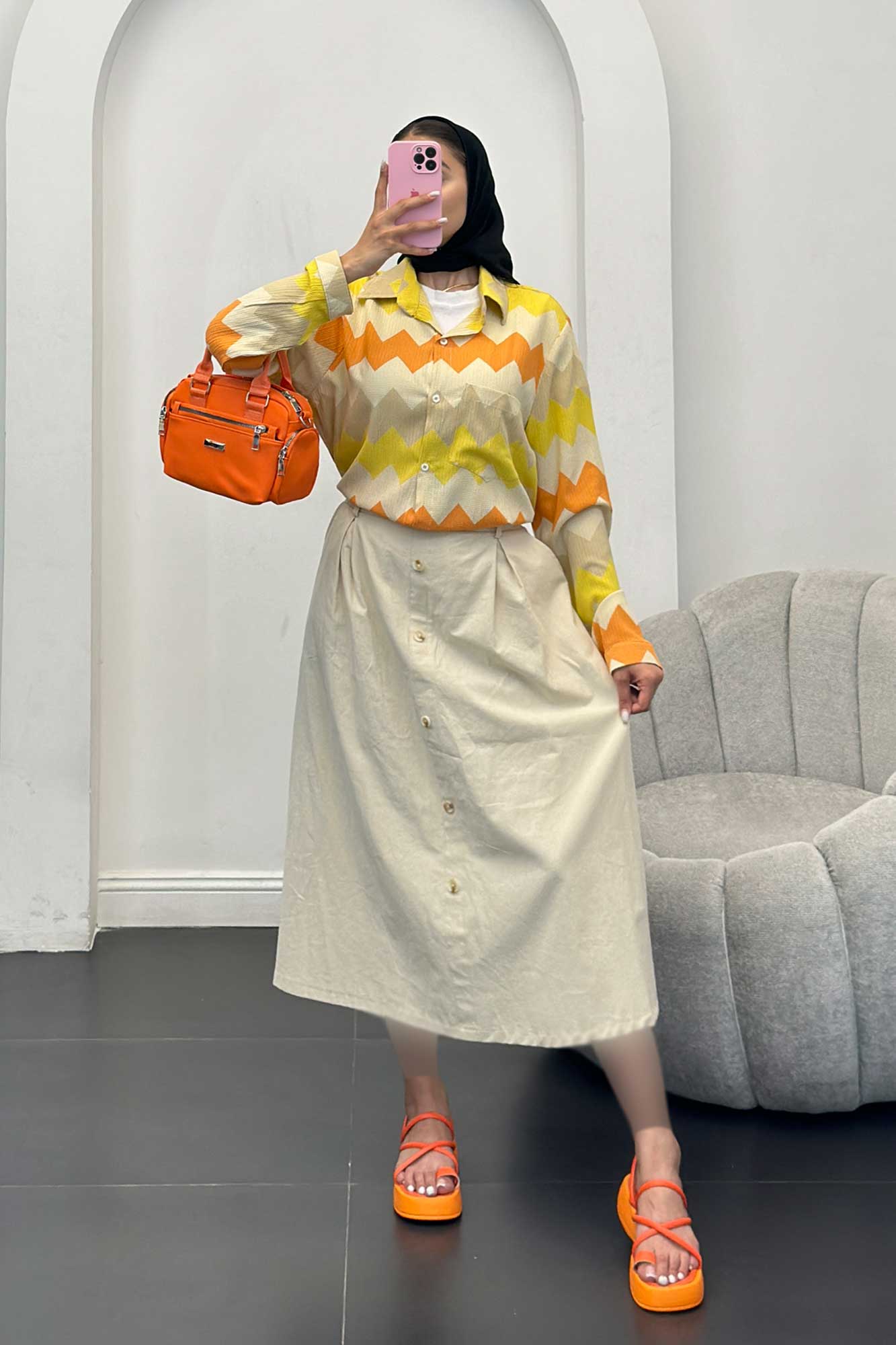 شومیز تک جیب کراش جناقی