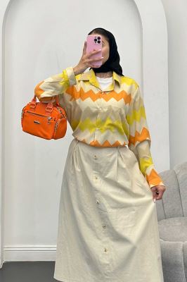 شومیز تک جیب کراش جناقی