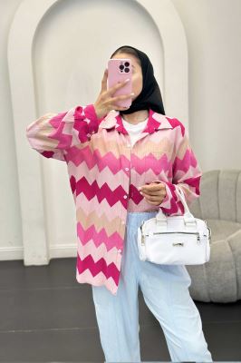 شومیز تک جیب کراش جناقی