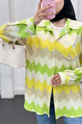 شومیز تک جیب کراش جناقی