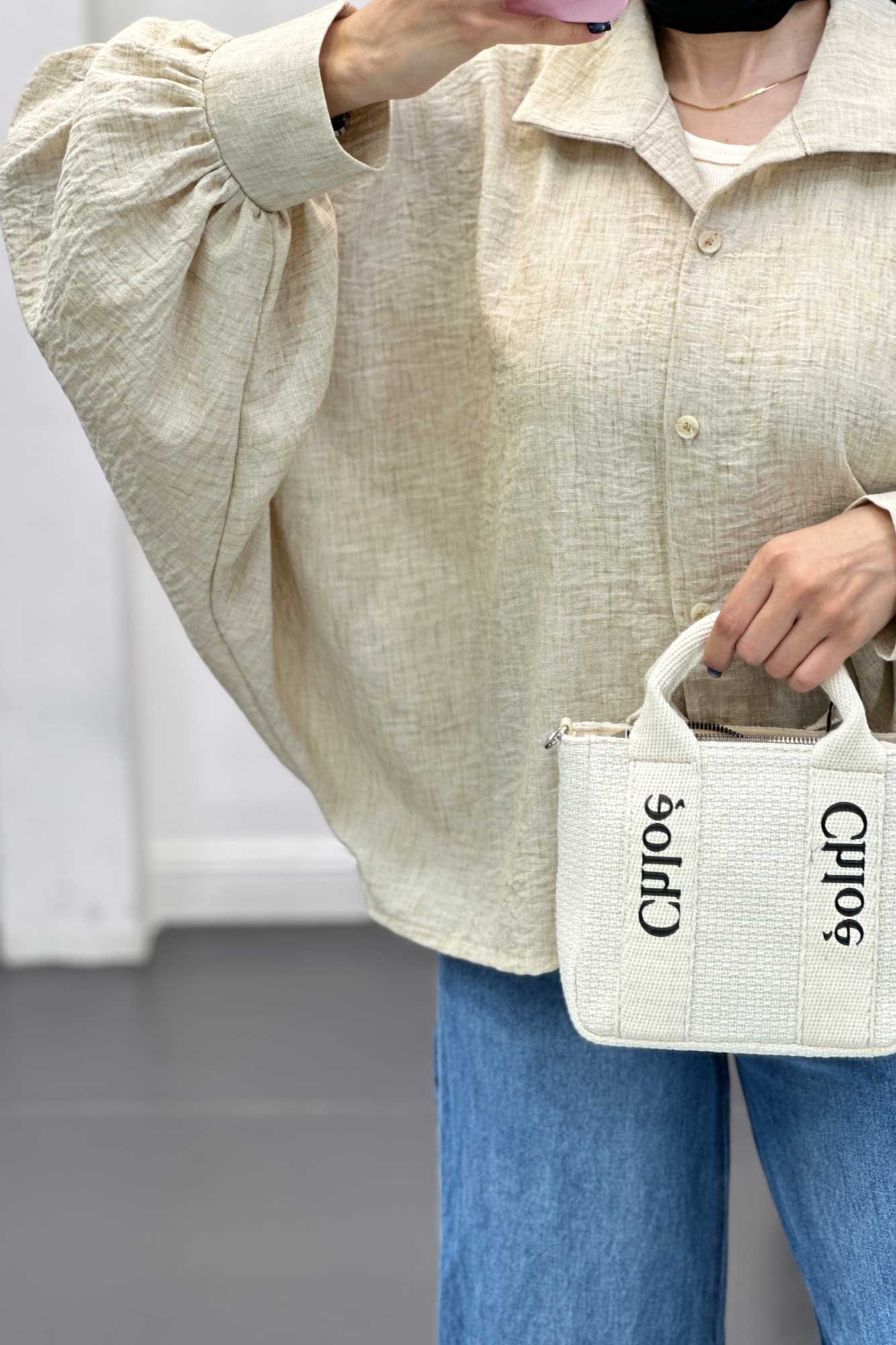 شومیز شانتون برفکی خفاشی