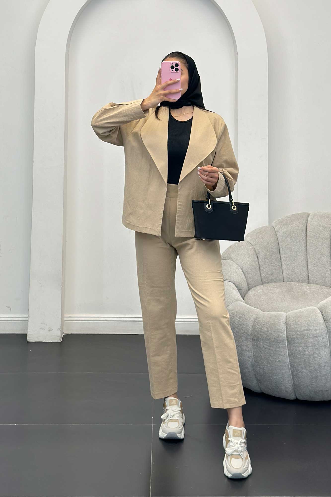 ست کت آستین پیله و شلوار وارنا