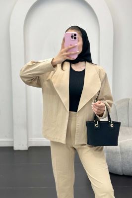 ست کت آستین پیله و شلوار وارنا