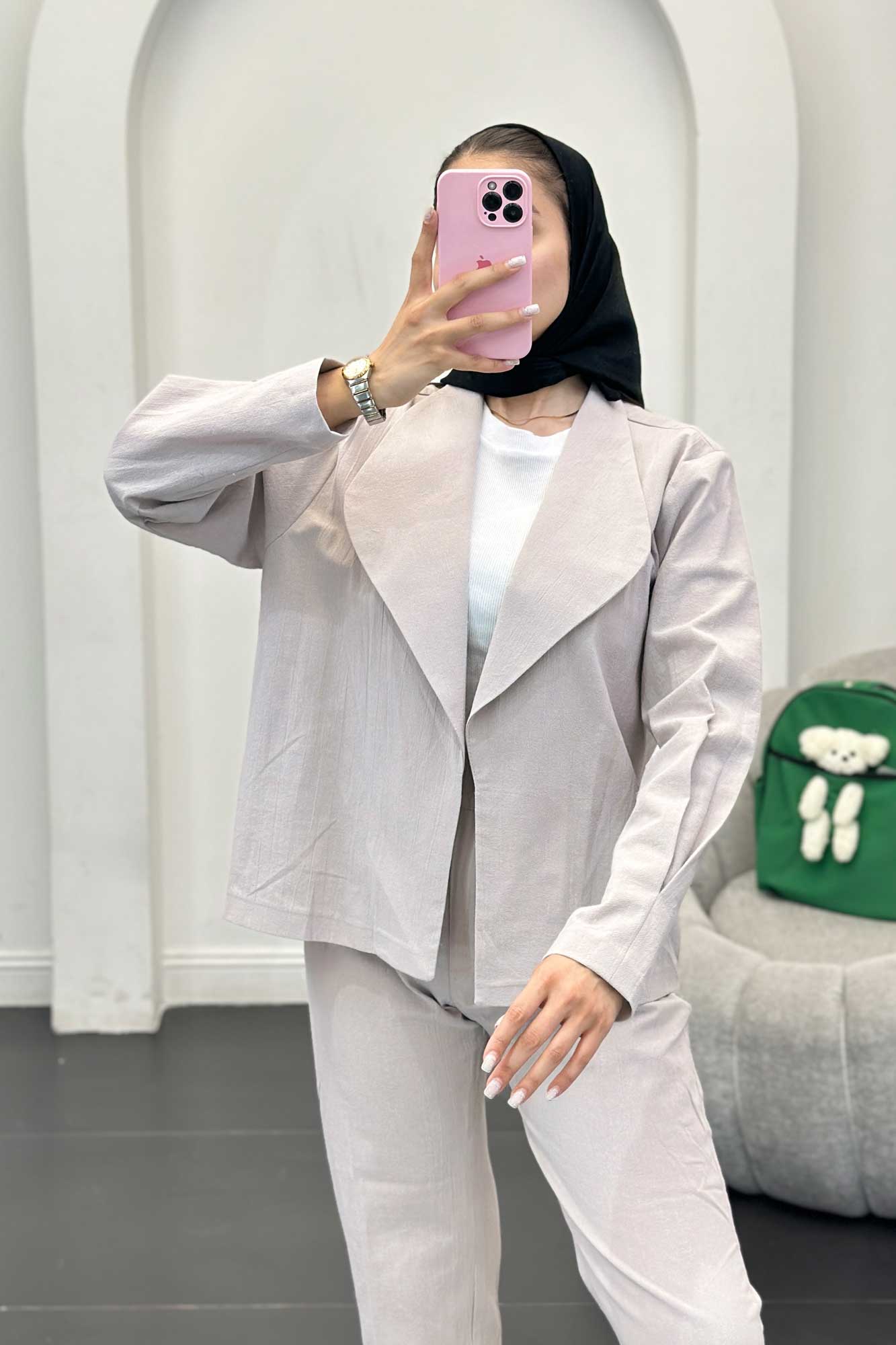 ست کت آستین پیله و شلوار وارنا