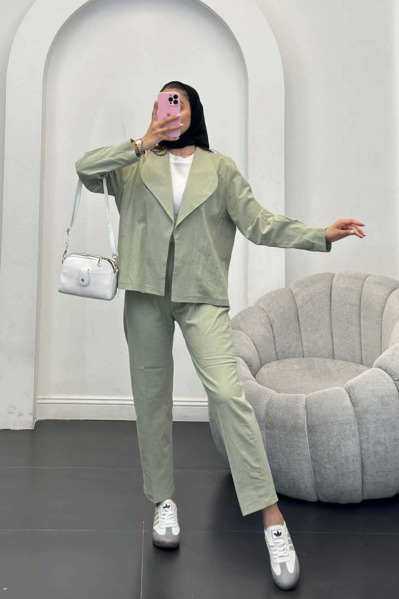 ست کت آستین پیله و شلوار وارنا