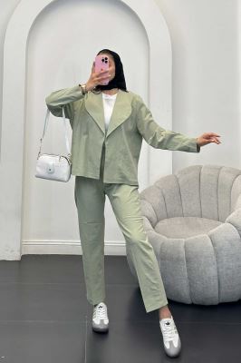 ست کت آستین پیله و شلوار وارنا