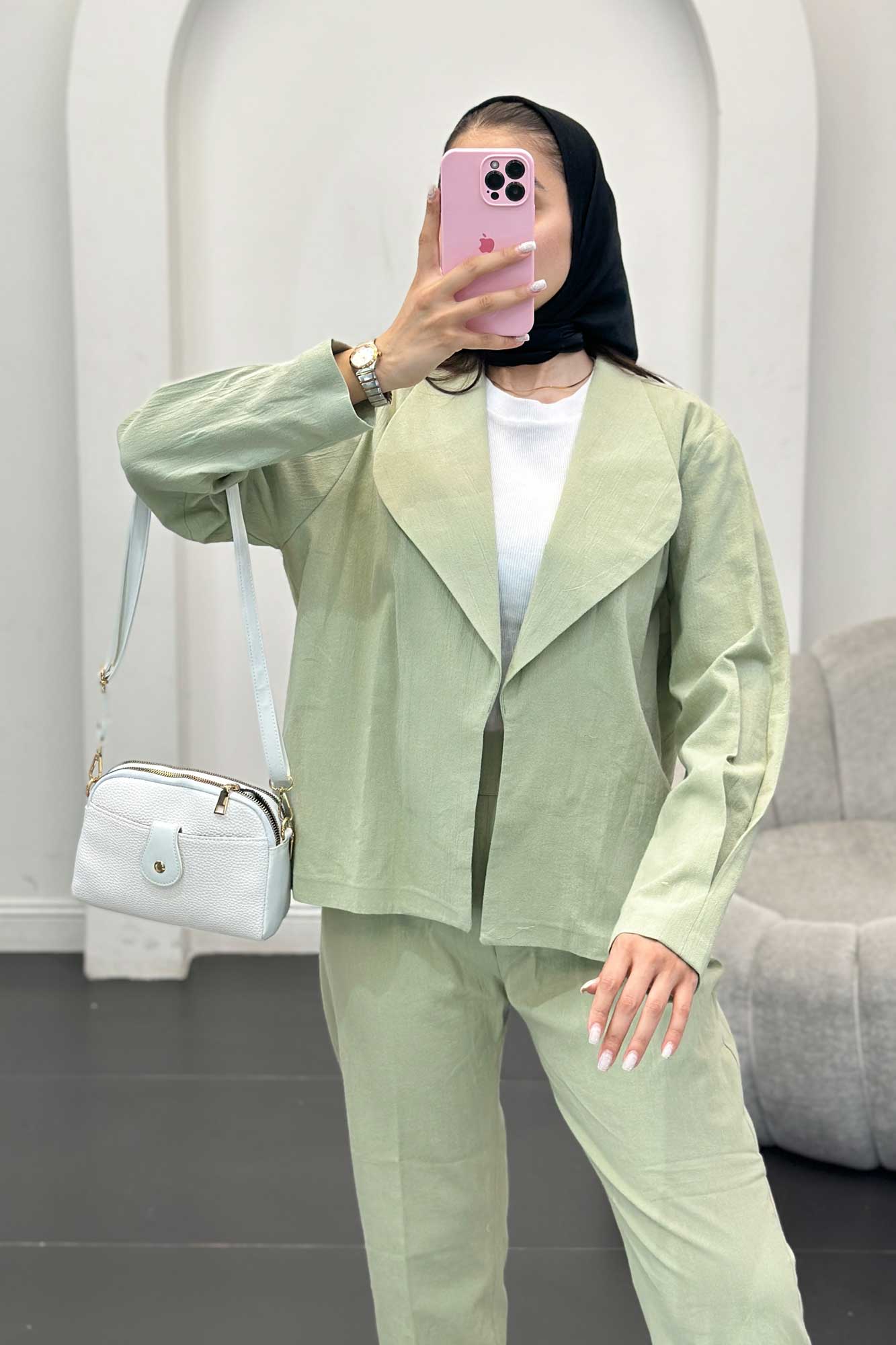 ست کت آستین پیله و شلوار وارنا