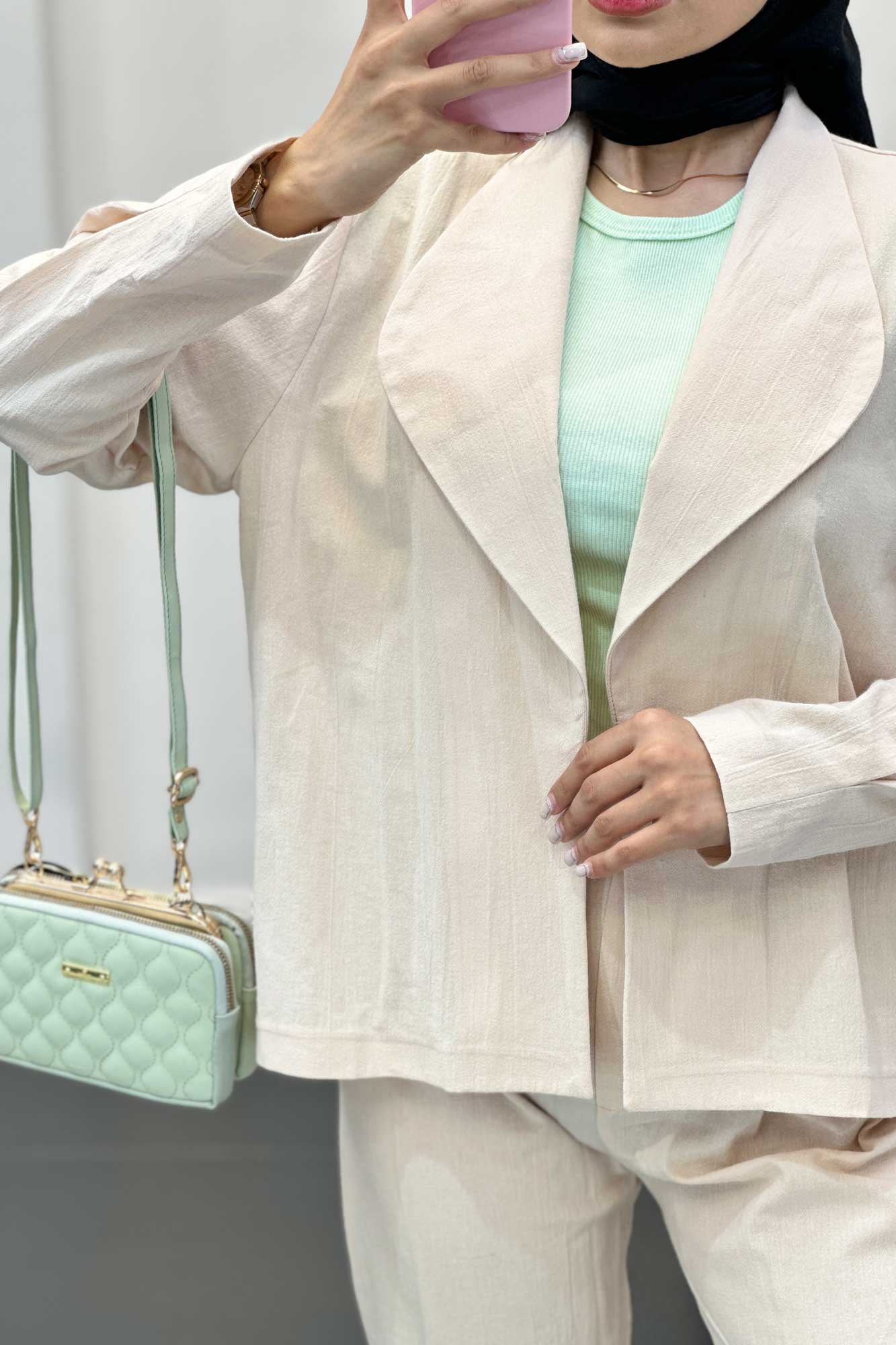 ست کت آستین پیله و شلوار وارنا