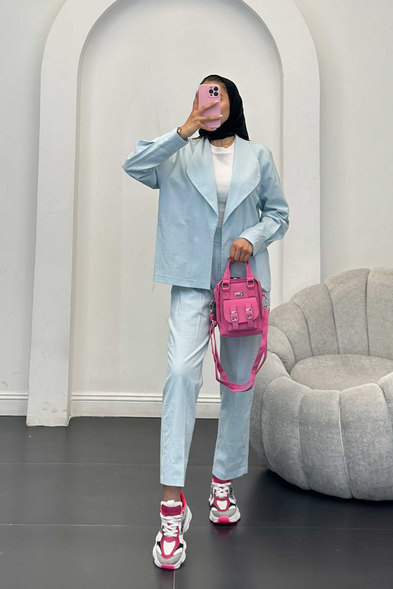 ست کت آستین پیله و شلوار وارنا