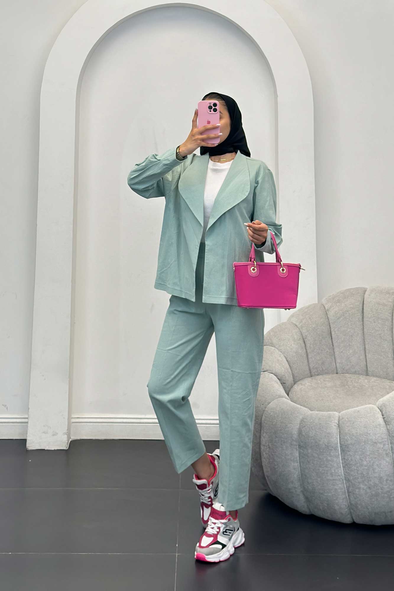 ست کت آستین پیله و شلوار وارنا