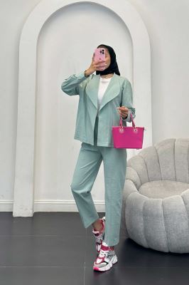 ست کت آستین پیله و شلوار وارنا