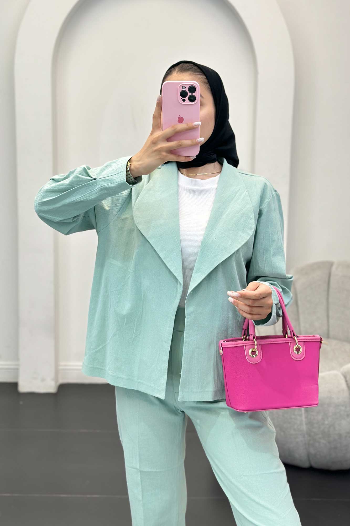 ست کت آستین پیله و شلوار وارنا