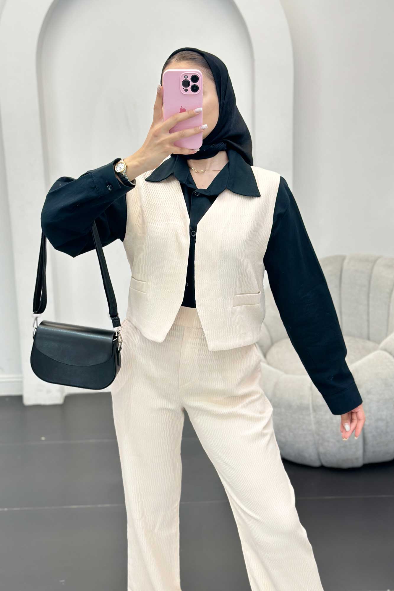 ست جلیقه شلوار السا