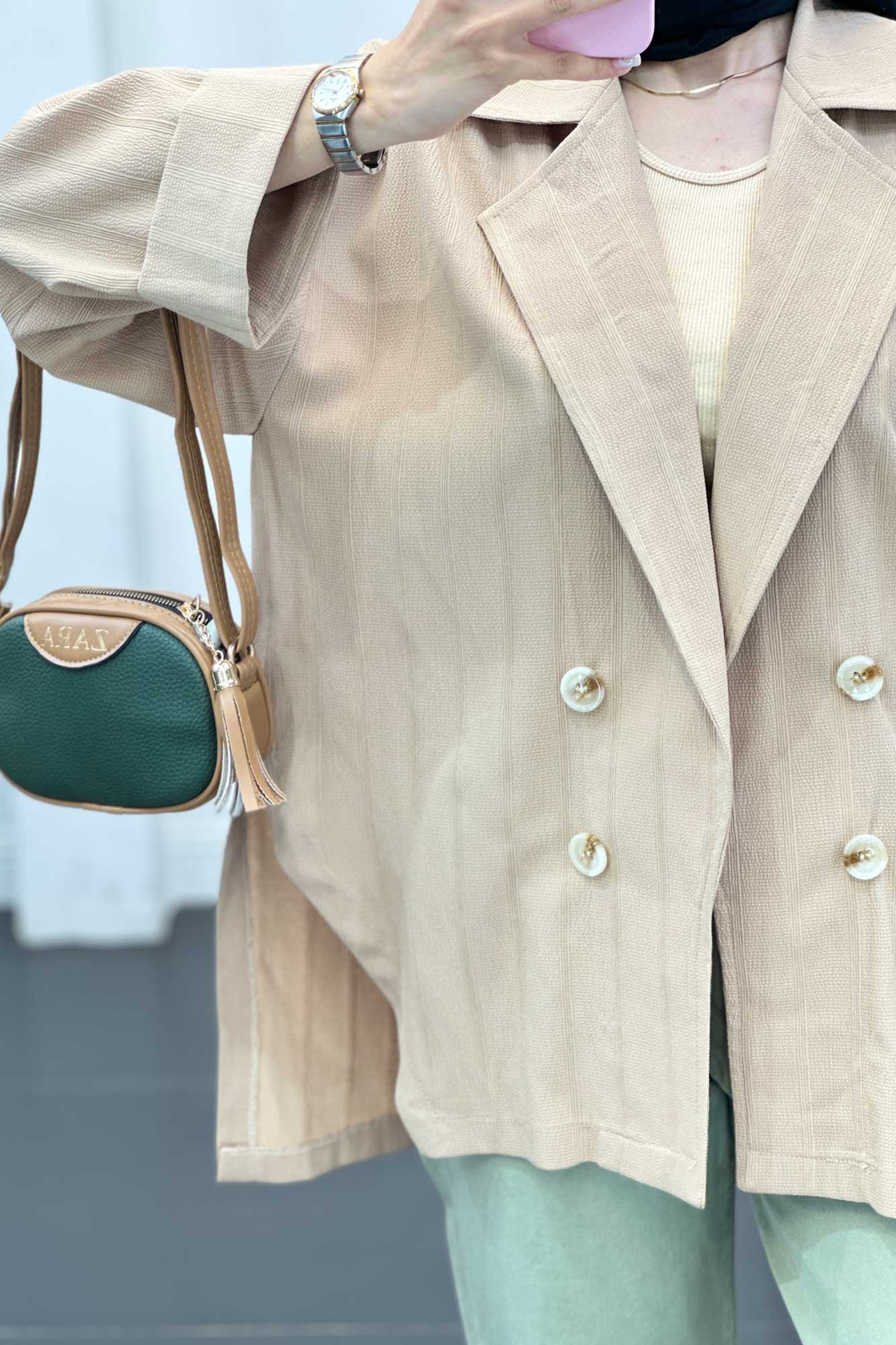 مانتو بغل چاک دار جگوار ژانیتا