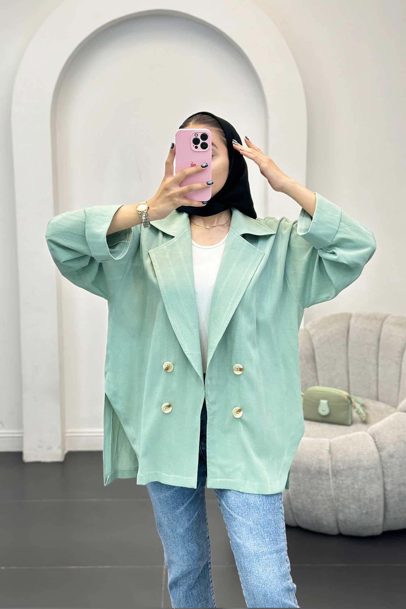 مانتو بغل چاک دار جگوار ژانیتا