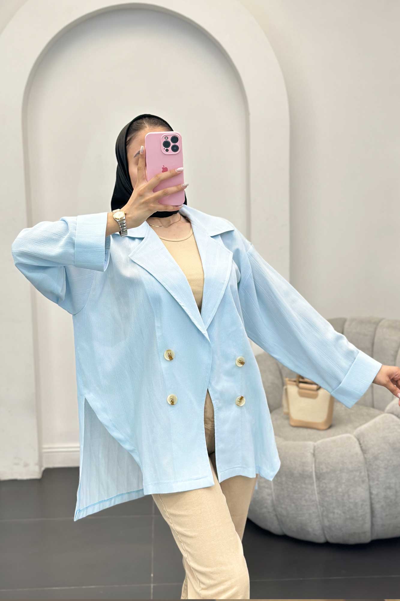 مانتو بغل چاک دار جگوار ژانیتا