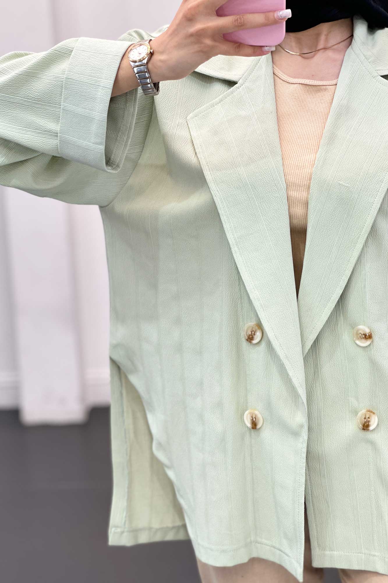 مانتو بغل چاک دار جگوار ژانیتا