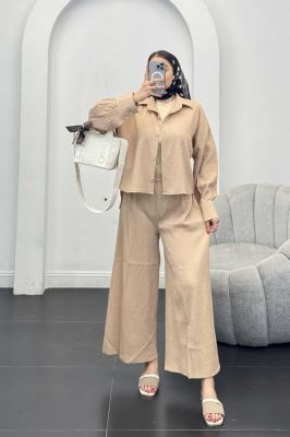 ست شومیز و شلوار السا آستین کیمونو همتا