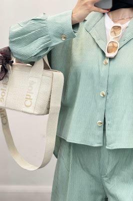 ست شومیز و شلوار السا آستین کیمونو همتا