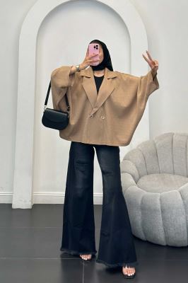 مانتو السا آستین خفاشی مشکات