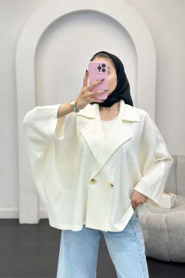 مانتو السا آستین خفاشی مشکات