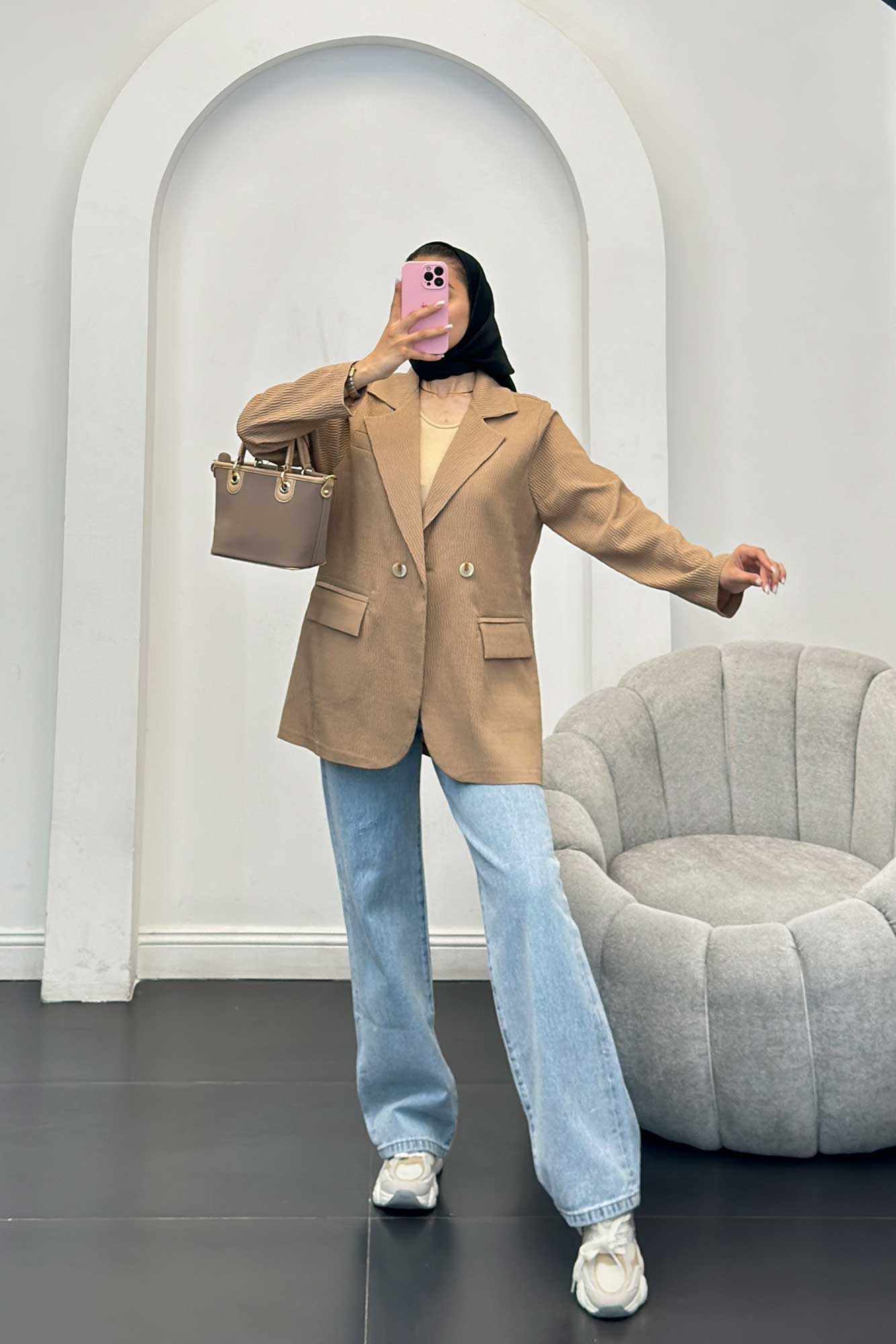 مانتو دو جیب پاکتی نیلسا