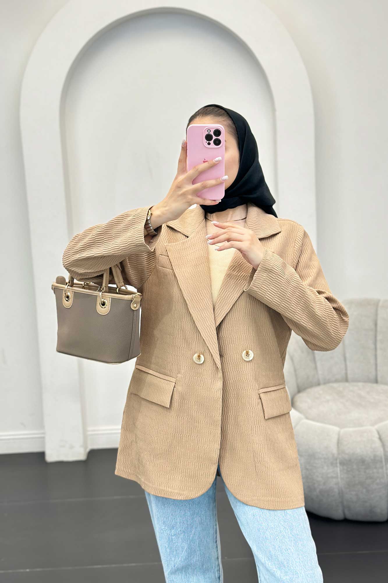 مانتو دو جیب پاکتی نیلسا