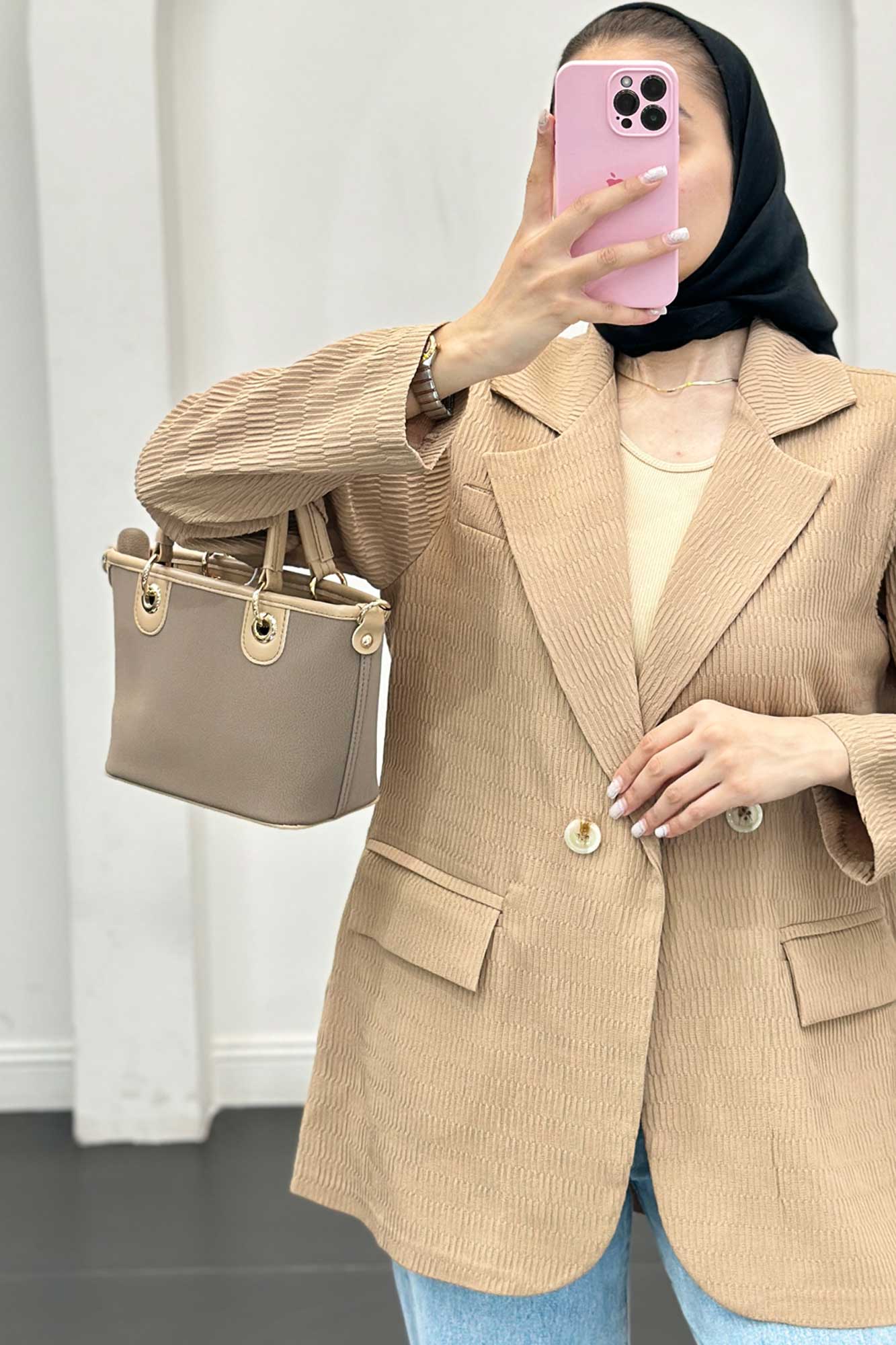 مانتو دو جیب پاکتی نیلسا