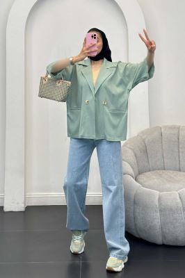 مانتو دو جیب پاکتی نیلسا