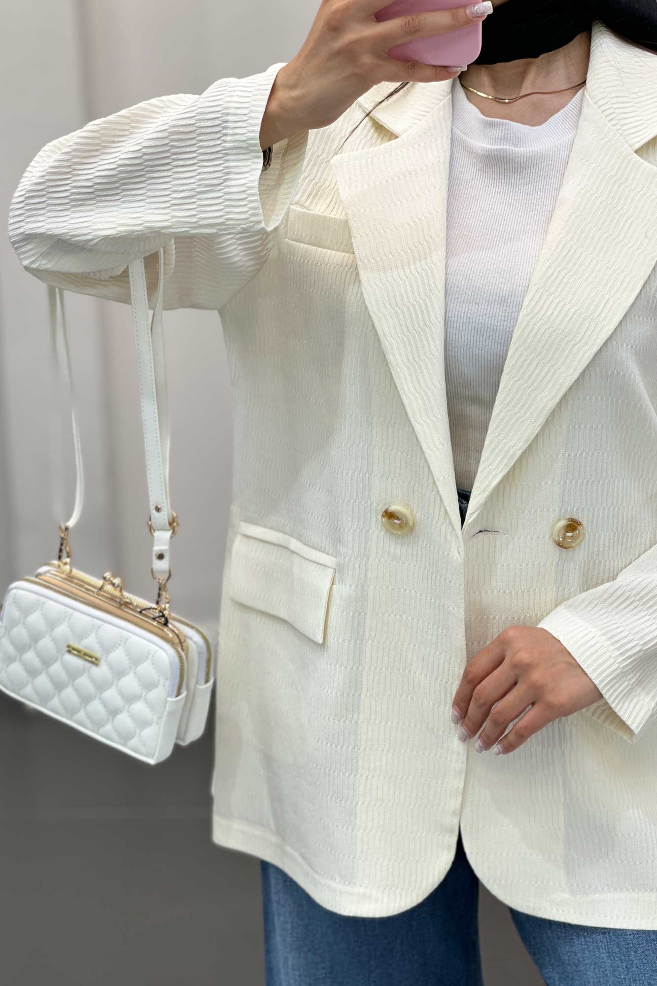 مانتو دو جیب پاکتی نیلسا