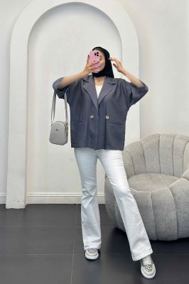 مانتو بابوس دو جیب آستین سه رب