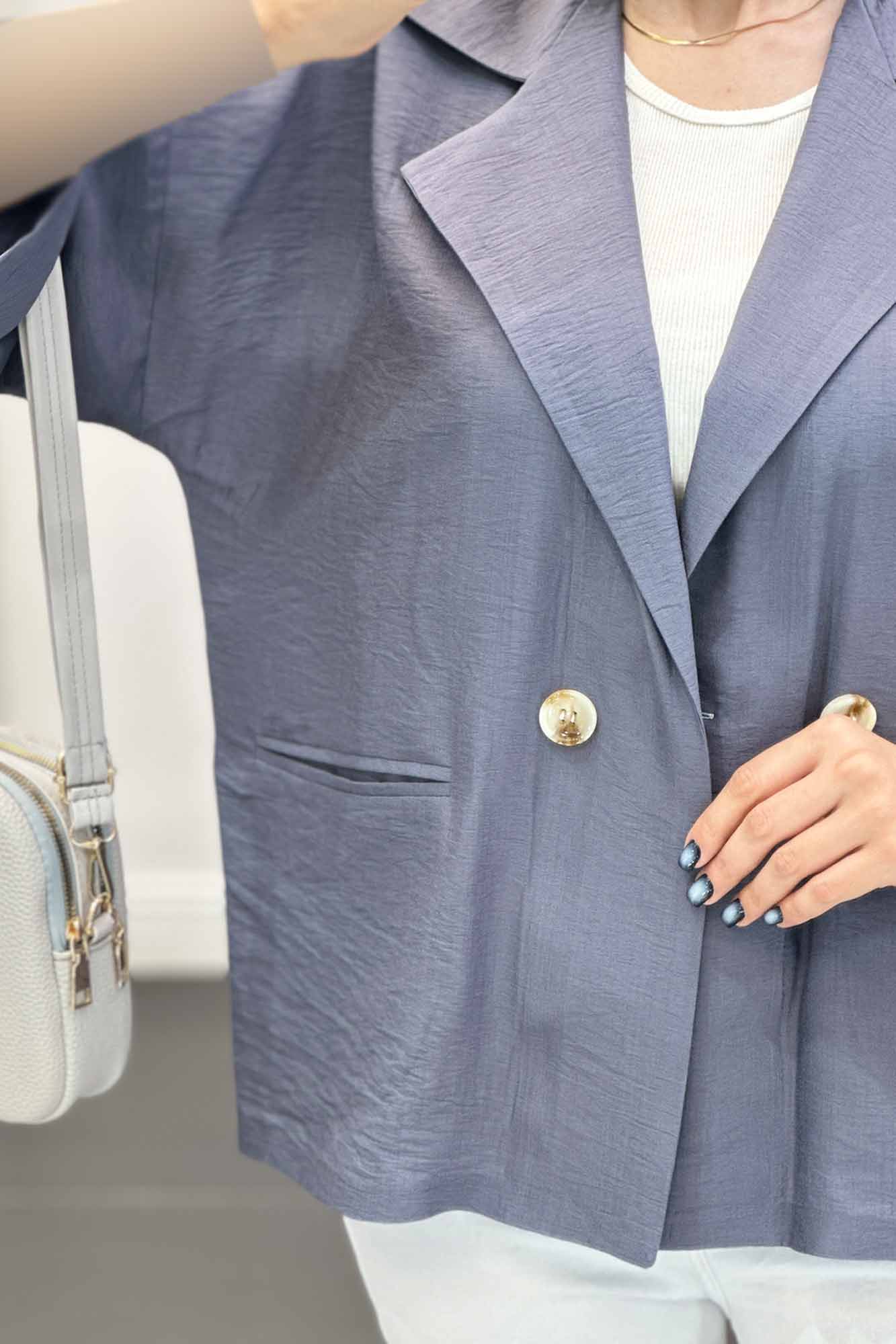 مانتو بابوس دو جیب آستین سه رب