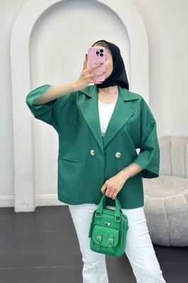 مانتو بابوس دو جیب آستین سه رب