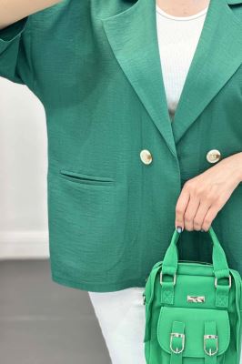 مانتو بابوس دو جیب آستین سه رب