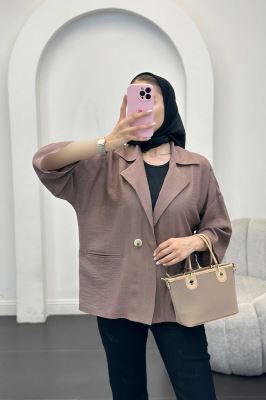 مانتو بابوس دو جیب آستین سه رب