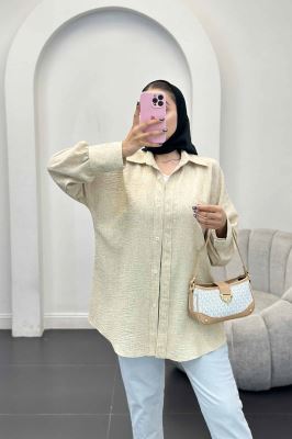 شومیز شانتون برفکی تک جیب