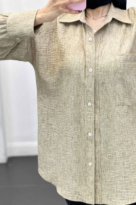 شومیز شانتون برفکی تک جیب