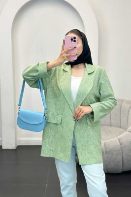 مانتو شانتون برفکی یقه ب ب