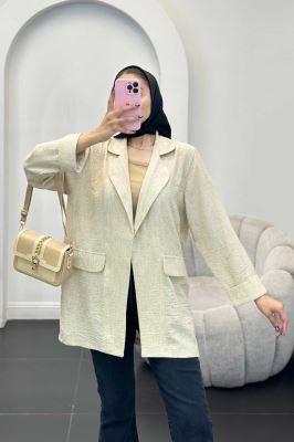 مانتو شانتون برفکی یقه ب ب