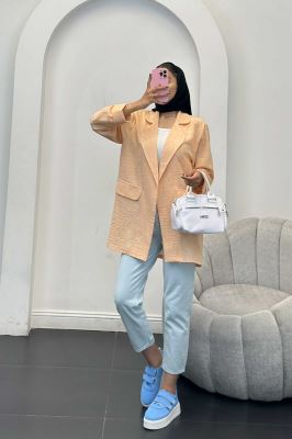 مانتو شانتون برفکی یقه ب ب