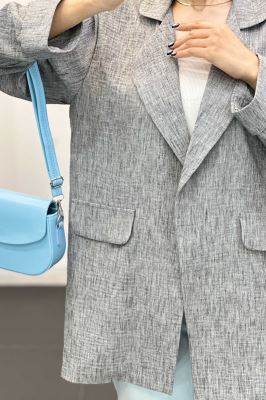 مانتو شانتون برفکی یقه ب ب