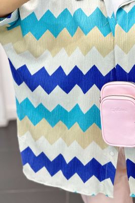 شومیز کراش جناقی آستین سه رب