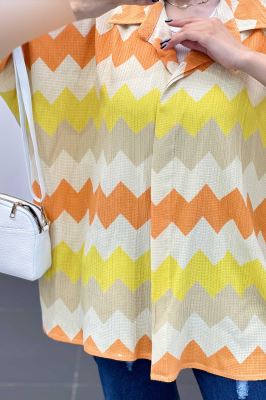 شومیز کراش جناقی آستین سه رب