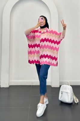 شومیز کراش جناقی آستین سه رب