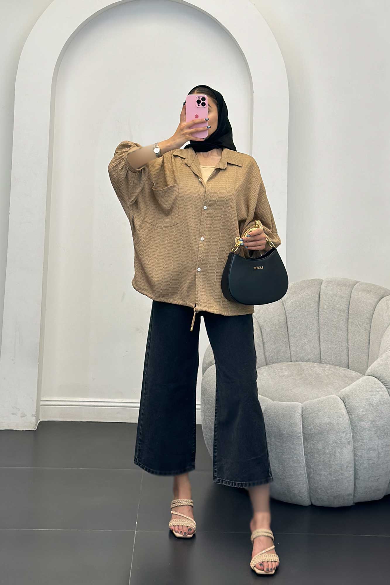 شومیز نوا پشت پیله منگوله دار