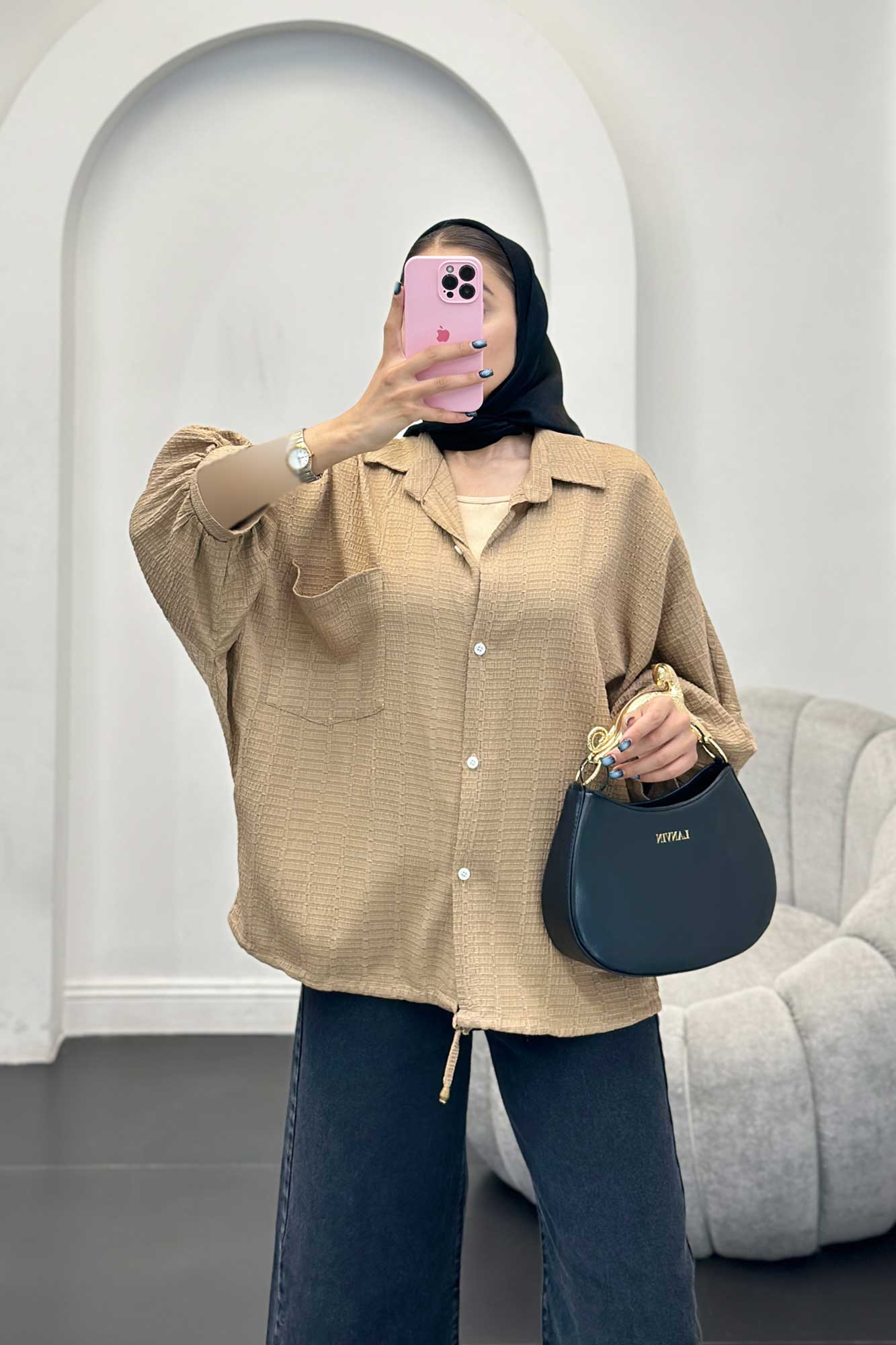 شومیز نوا پشت پیله منگوله دار