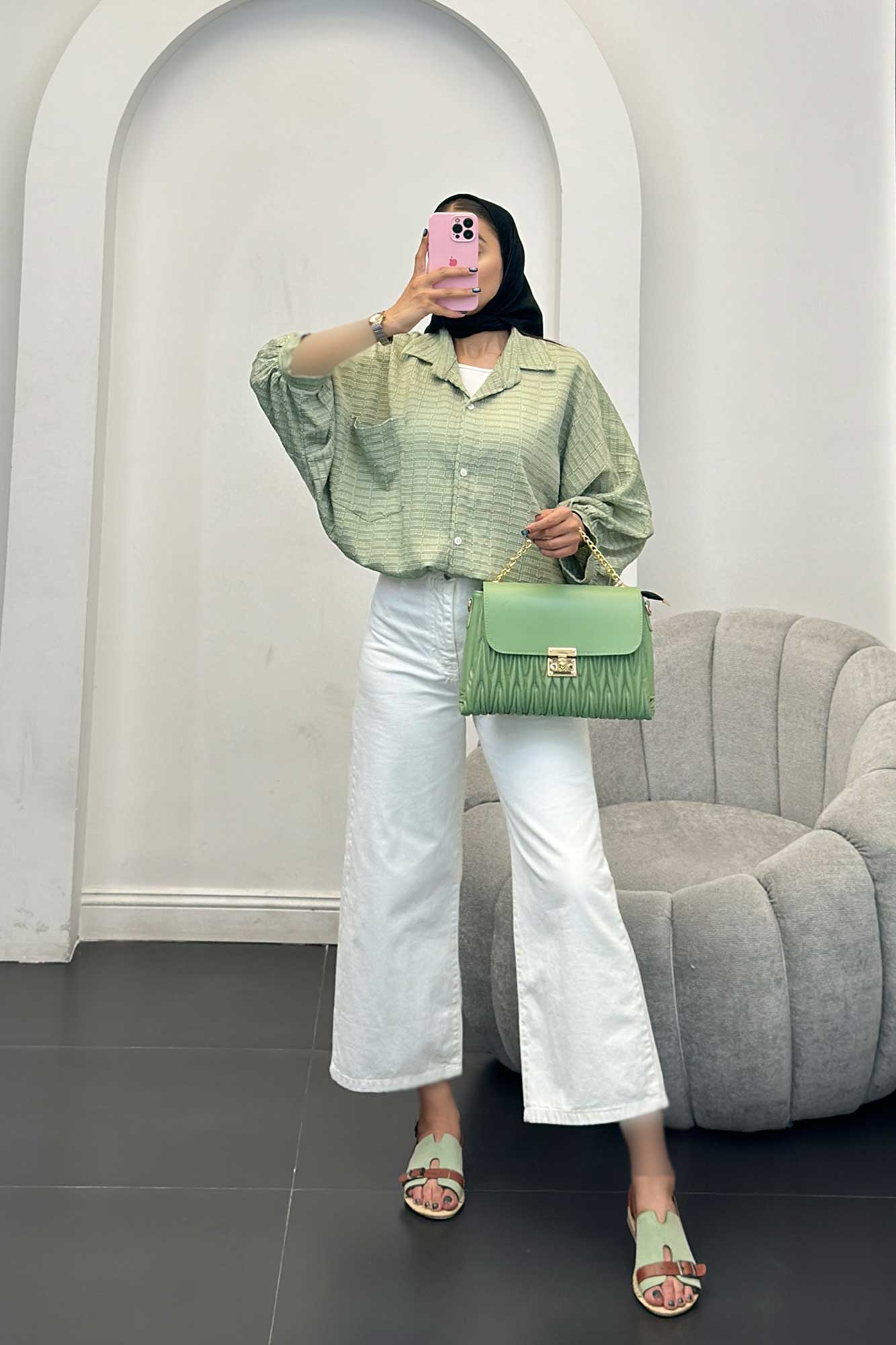 شومیز نوا پشت پیله منگوله دار